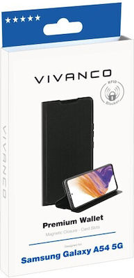 Vivanco Synthetic Leather Wallet Black (Galaxy A54)