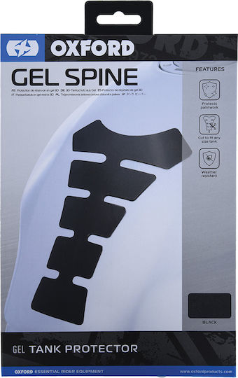 Oxford Gel Spine Adhesive Tank Protection Black