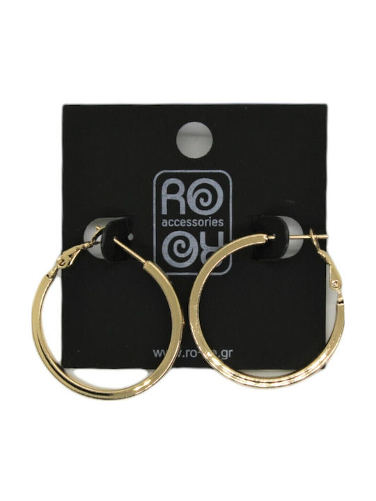 Ro-Ro Accessories Earrings Hoops made of Steel Gold Plated