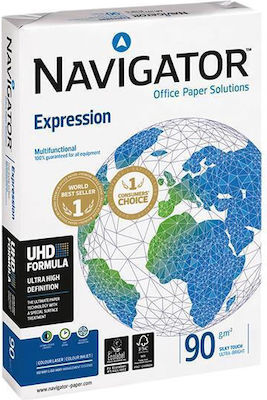 Navigator Expression Χαρτί Εκτύπωσης A4 90gr/m² 5x500 φύλλα