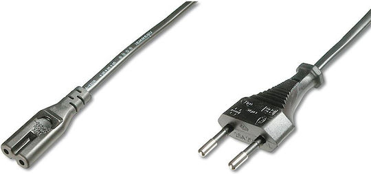 Digitus Euro - IEC C7 Cable 1.8m Μαύρο AK-440104-018-S
