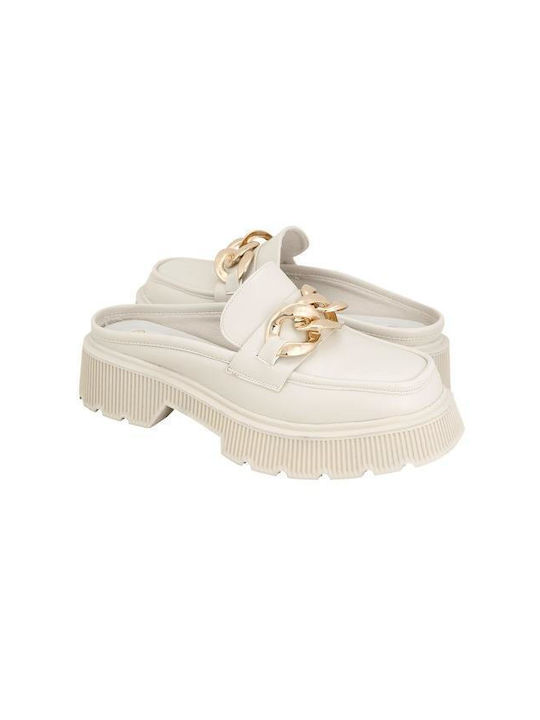 Loafers pentru femei Gianna Kazakou OFF WHITE AG7961.3276N2363