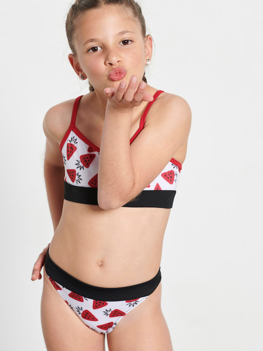 BodyTalk Kinder Badeanzug Bikini Weiß