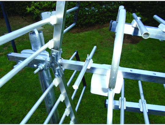 Mistral Triple UHF 1328 Outdoor TV Antenna (Does not Require Power Supply) Silver