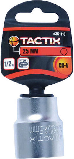 Tactix Socket Phillips with Square Drive 1/2" Diameter 19mm