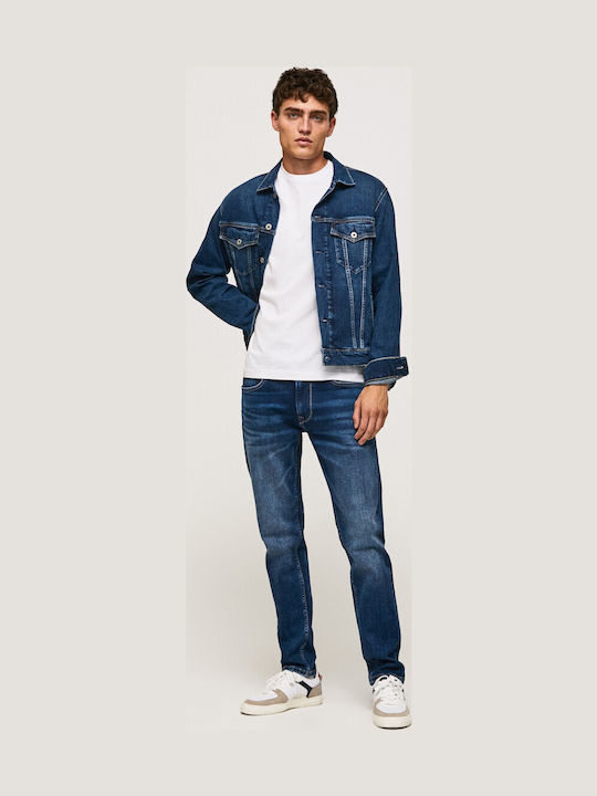 Pepe Jeans Stanley Ανδρικό Παντελόνι Τζιν Regular Fit Straight Μπλε