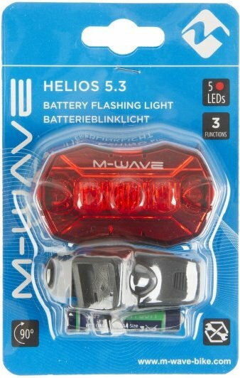 M-Wave Helios 5.3 Rückseite Fahrradlicht