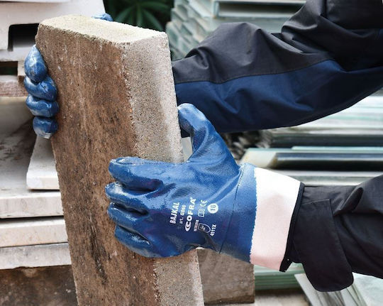 Cofra Bajkal Waterproof Перчатки за работа Син Нитрил Водоустойчив 1бр