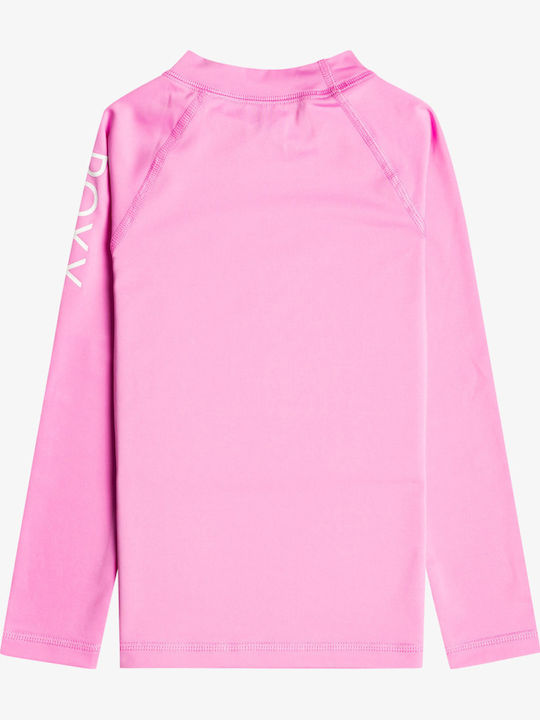 Roxy Whole Hearted Kids Swimwear Long Sleeve Shirt Pink