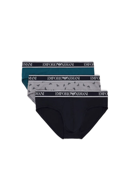 Emporio Armani Herren Slips Mehrfarbig 3Packung