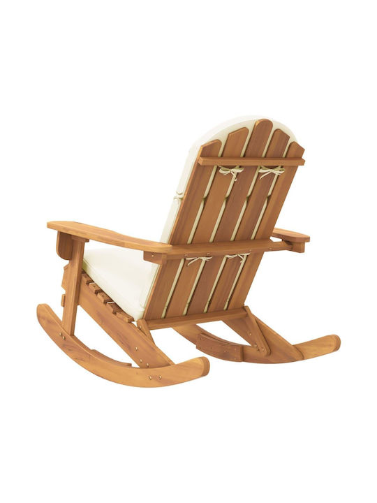 Hölzernes Adirondack mit Kissen Braun 1Stück 75x105x90cm