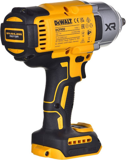 Dewalt XR High Torque Brushless Impact Wrench Battery 18V 2x5Ah with Socket 1/2"