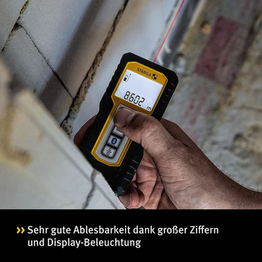 Stabila Μέτρο Laser LD 250 BT Bluetooth με Εύρος Μέτρησης 0.2m-50m