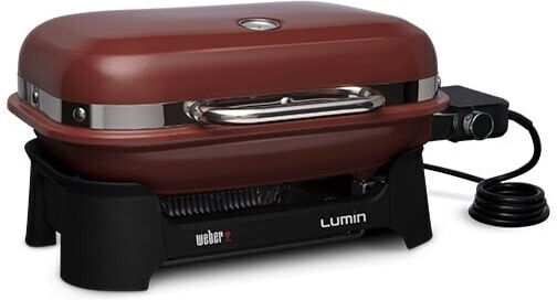 Weber Lumin Compact 1000 Tabletop Electric Grill Grill 2200W with Lid and Adjustable Thermostat 43cmx28.5cmcm