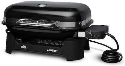 Weber Lumin Compact 1000 Επιτραπέζια Ηλεκτρική Ψησταριά Σχάρας 2200W με Καπάκι και Ρυθμιζόμενο Θερμοστάστη 43x28.5εκ.