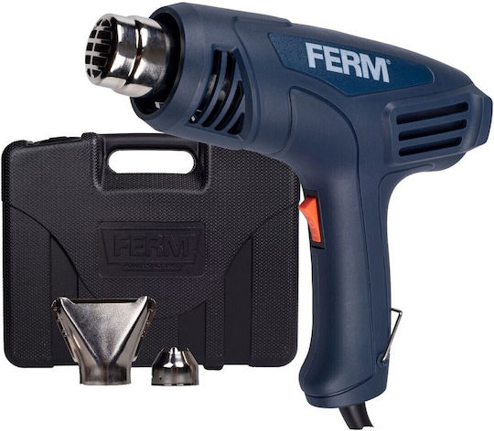 Ferm HAM1019 Πιστόλι Θερμού Αέρα 2000W με Ρύθμιση Θερμοκρασίας εως και 600°C