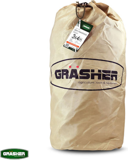 Grasher Rectangular Camouflage Net Beige with PU Coating 3x4m 180gr/m²