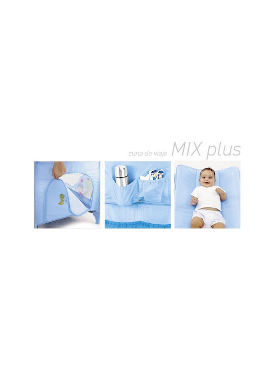 Asalvo Mix Plus Laufstall 2 Ebenen mit Wickeltisch & Matratze Beige 78x125cm