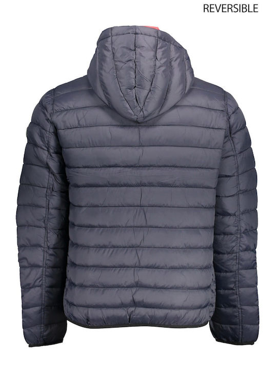 U.S. Polo Assn. Herren Winter Jacke Puffer Blau