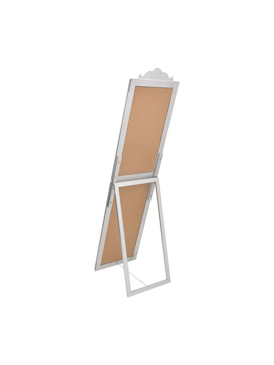 vidaXL Καθρέπτης με Ασημί Ξύλινο Πλαίσιο 160x40cm