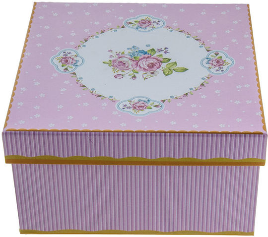 Karvounis Floral Flowers Becher aus Porzellan mit Deckel Mehrfarbig