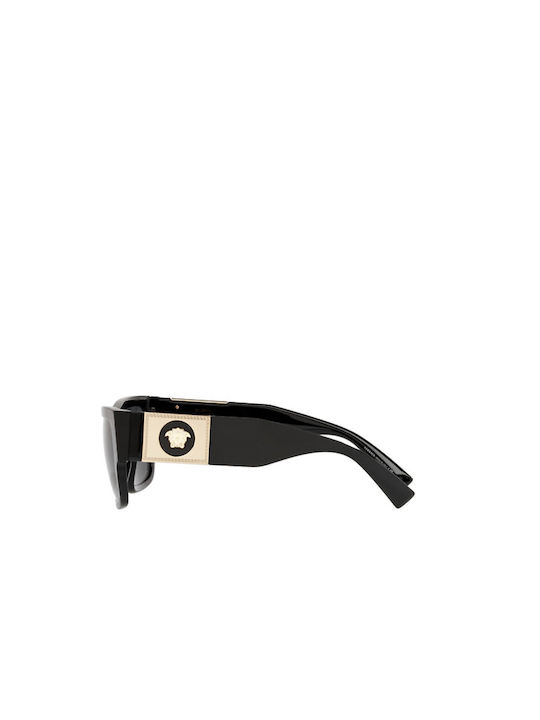 Versace Men's Sunglasses with Black Acetate Frame and Black Lenses VE4406 GB1/87