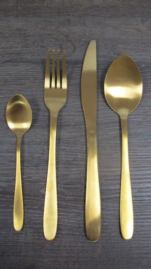 Alpina Appliances Besteckset Edelstahl Gold 16Stück