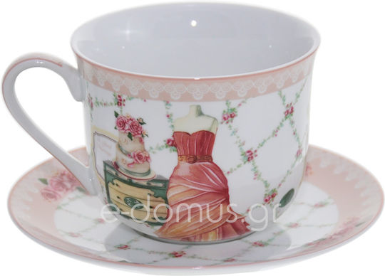 Καρβούνης Vintage Flowers Φλιτζάνι Καφέ