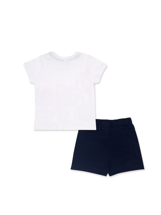 Tuc Tuc Kids Set with Shorts Summer 2pcs White