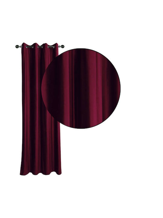 Das Home Perdea Cu Capse 2229 Burgundy 140x270cm