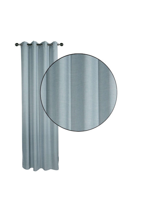 Das Home Vorhang mit Grommets 2240 Hellblau 140x270cm