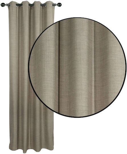 Das Home Curtain with Grommets 2243 Beige 140x270cm