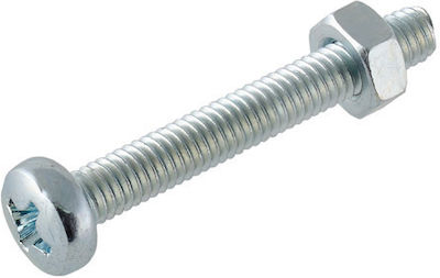 ArteLibre Machine Screw Phillips Galvanized with Diameter M5 and Length 16mm