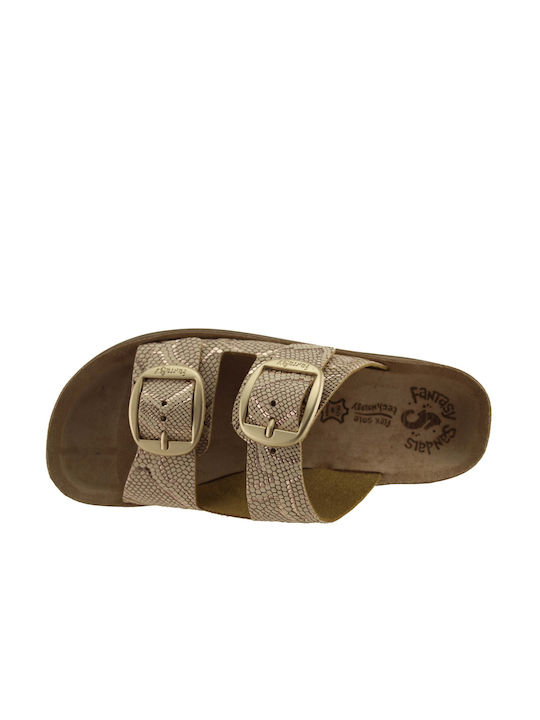 Despoina Women's Sandals Rose Gold Lizard