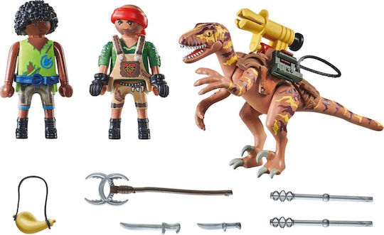 Playmobil Dino Rise Deinonych & Explorers pentru 5-10 ani