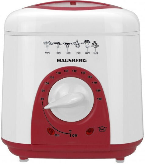 Hausberg HB-1320RS Фритюрник 1лт Червена