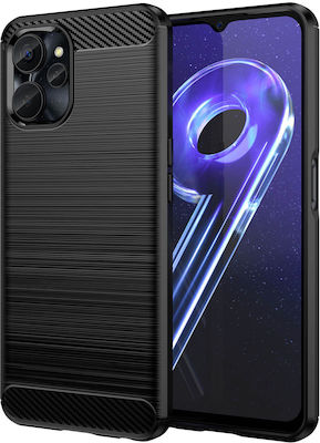 Hurtel Carbon Silicone Back Cover Black (Realme 10 5G / Realme 9i 5G)