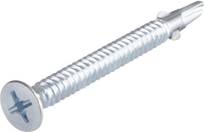 ArteLibre Self-Piercing Sheet Metal Screw Phillips Galvanized DIN 7504P with Diameter M55 and Length 45mm Τρητη Din7504p Επίπεδο Κεφάλι Ph 6157255