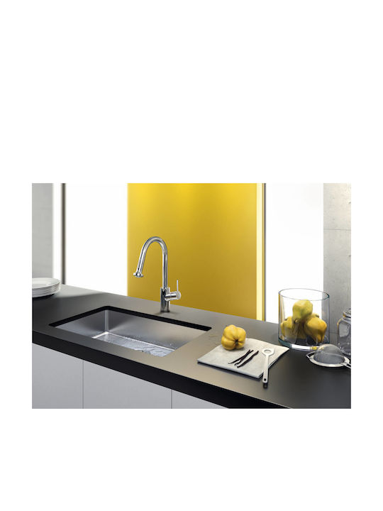 Hansgrohe Talis S2 Variarc Μπαταρία Κουζίνας Πάγκου με Ντουζ Ασημί