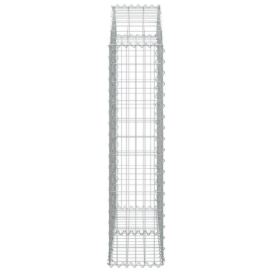 vidaXL Кутия Gabin за Ограда на Градина от Стомана 100x30x120бр 1бр Сребрист
