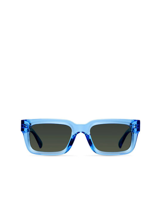 Meller Ekon Sunglasses with Azure Olive Plastic Frame and Green Polarized Lens EK-AZUREOLI