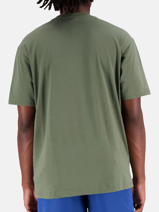 New Balance T-shirt Χακί