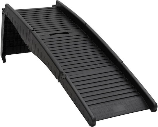 vidaXL Ramp Car for Dog Folding Black 153 x 40 x 12.5 cm Black