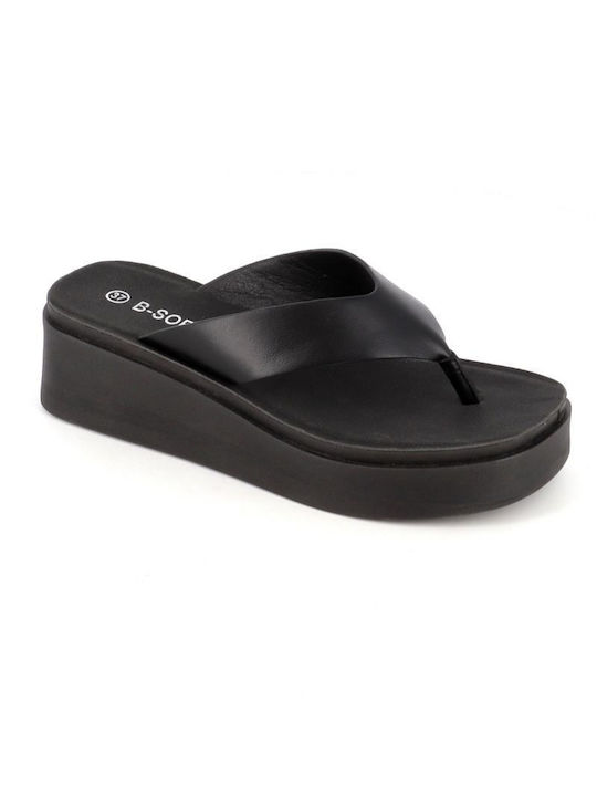B-Soft Flatforms Women's Sandals Black