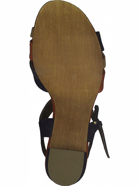 Stoff Sandalen Anatomisch Marineblau