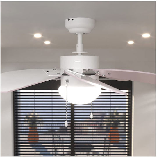 Cecotec EnergySilence 3600 Vision Deckenventilator 92cm mit Leuchte Lila / Weiß