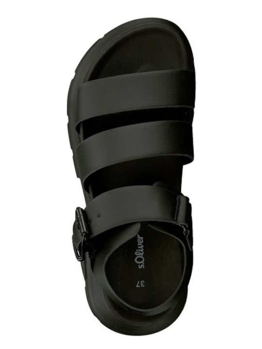 Γυναικεία Σανδάλια Flatforms Μαύρα