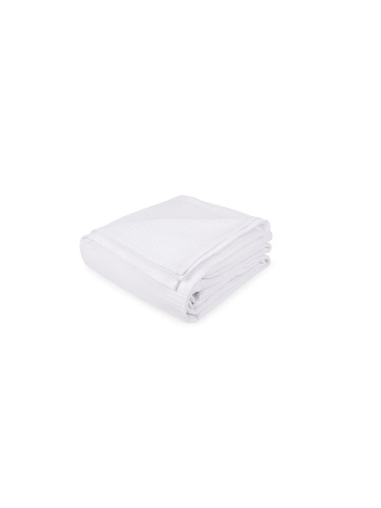 Mc Decor Blanket Nursery Swaddling Blankets Waffle White 100x105cm