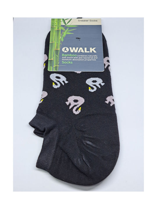 Walk Women's Patterned Socks Black