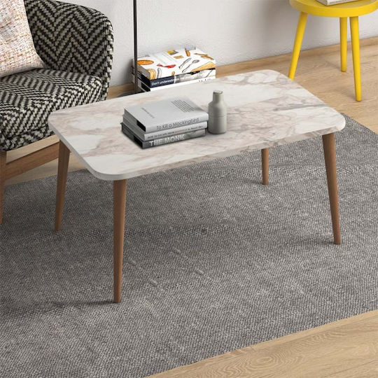 Rechteckig Couchtisch Soul Holz Beige B90xT55xH41cm